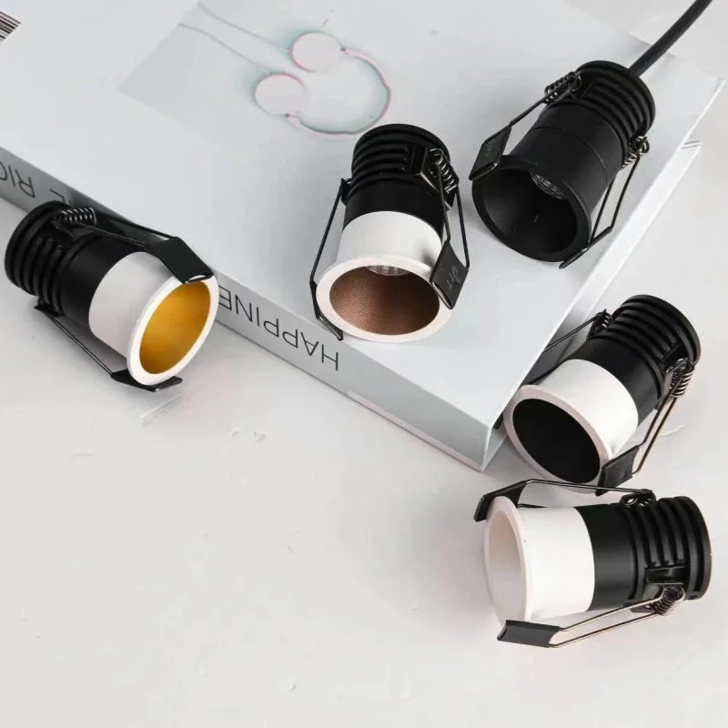 Mini Anti-Glare LED Spotlight - 35mm & 55mm Dimmable COB Ceiling Light