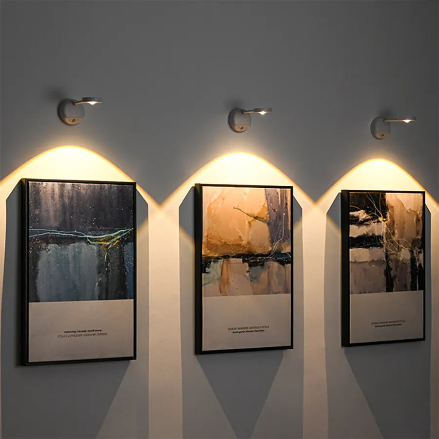 Led Motion Sensor Night Light USB Rechargeable Induction Wireless Dimmable Wall Lamp For Kitchen Bedroom Living Room Mural Light