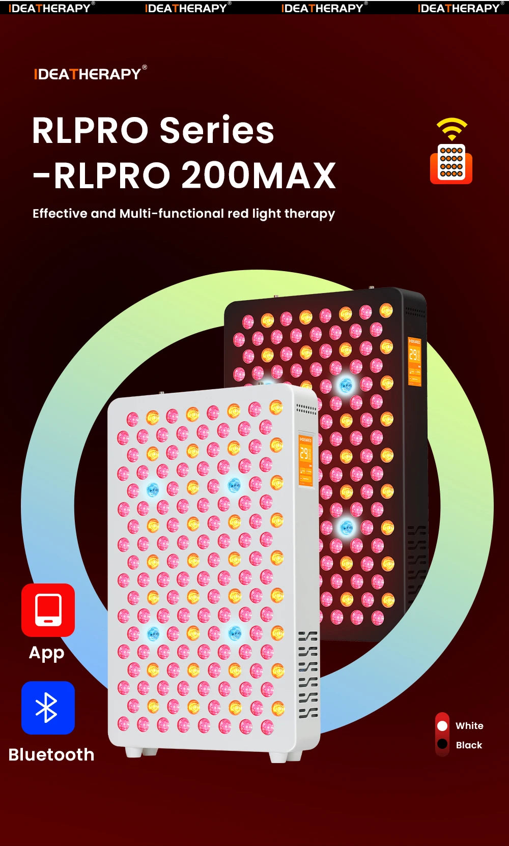 Red Light Therapy RLPRO200MAX Physical Therapy Full Body 480,590,630,660, 670, 810, 830, 850,1060 Red Light Therapy Panel