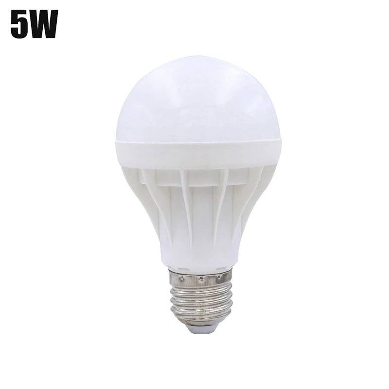 3/5pcs Led Bulb Screw Plastic Bulb Energy-Saving Lamps 3w 5w 7w 9w 12w 15w E27 Ac 220v Real Power Led Lamp Living Room Home Led