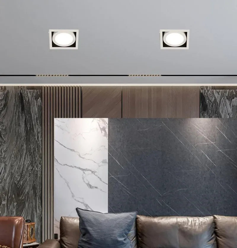 Nordic Square LED Downlight - 10W 20W Recessed Ceiling Spotlight AC110V 220V