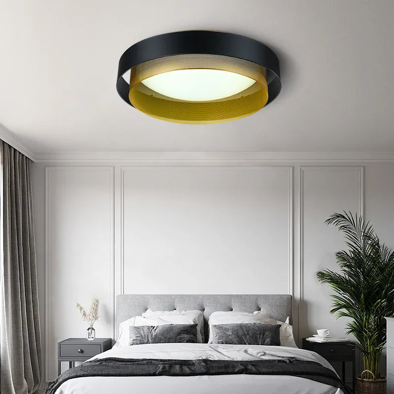 Nordic Round Ceiling Light Lamp Bedroom Living Room Lamp adario Soffitto Modern Lucer's Led Habit action Techno Para Sala