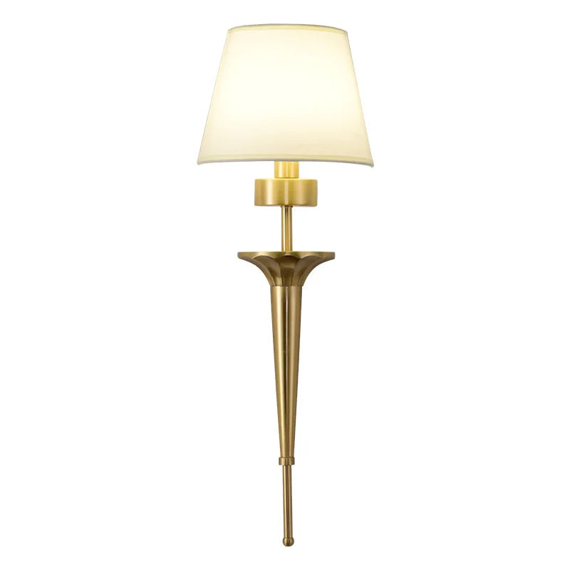 modern Wall Lamp American Style All Copper Wall lamps For Living Room Bedroom Nordic Decor loft Fixtures Home Bedside Wall Light