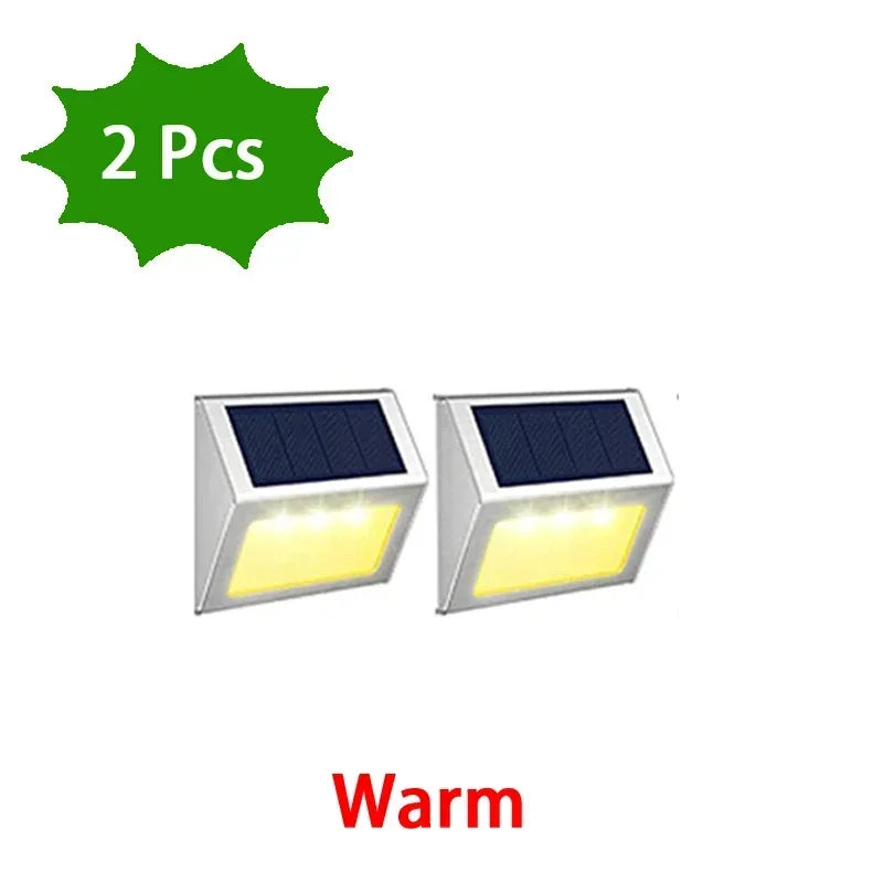 Stainless Steel Solar LED Deck Lights - Waterproof Outdoor Step & Stair Lamp for Backyard, Fence & Patio Pathway