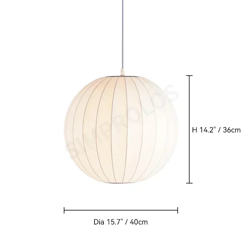 Wabi-sabi Silk LED Pendant Lamp Denmark Designer Hanging Light Living Room Hotel Restaurant Factory Direct High-End Home Decor