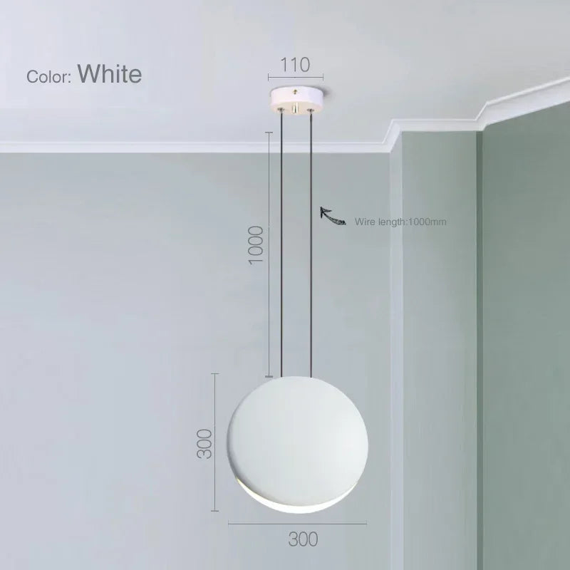 Scandinavian LED Chandelier - Modern Nordic Pendant Lamp for Dining & Kitchen