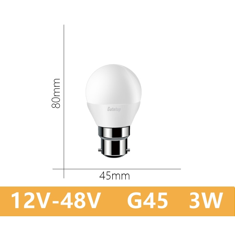 LED low-voltage bulb AC/DC12V 24V 36V 48V E27 B22 10W Bombilla For Solar Led Light Bulbs 12 Volts Low Voltages Lamp Lighting