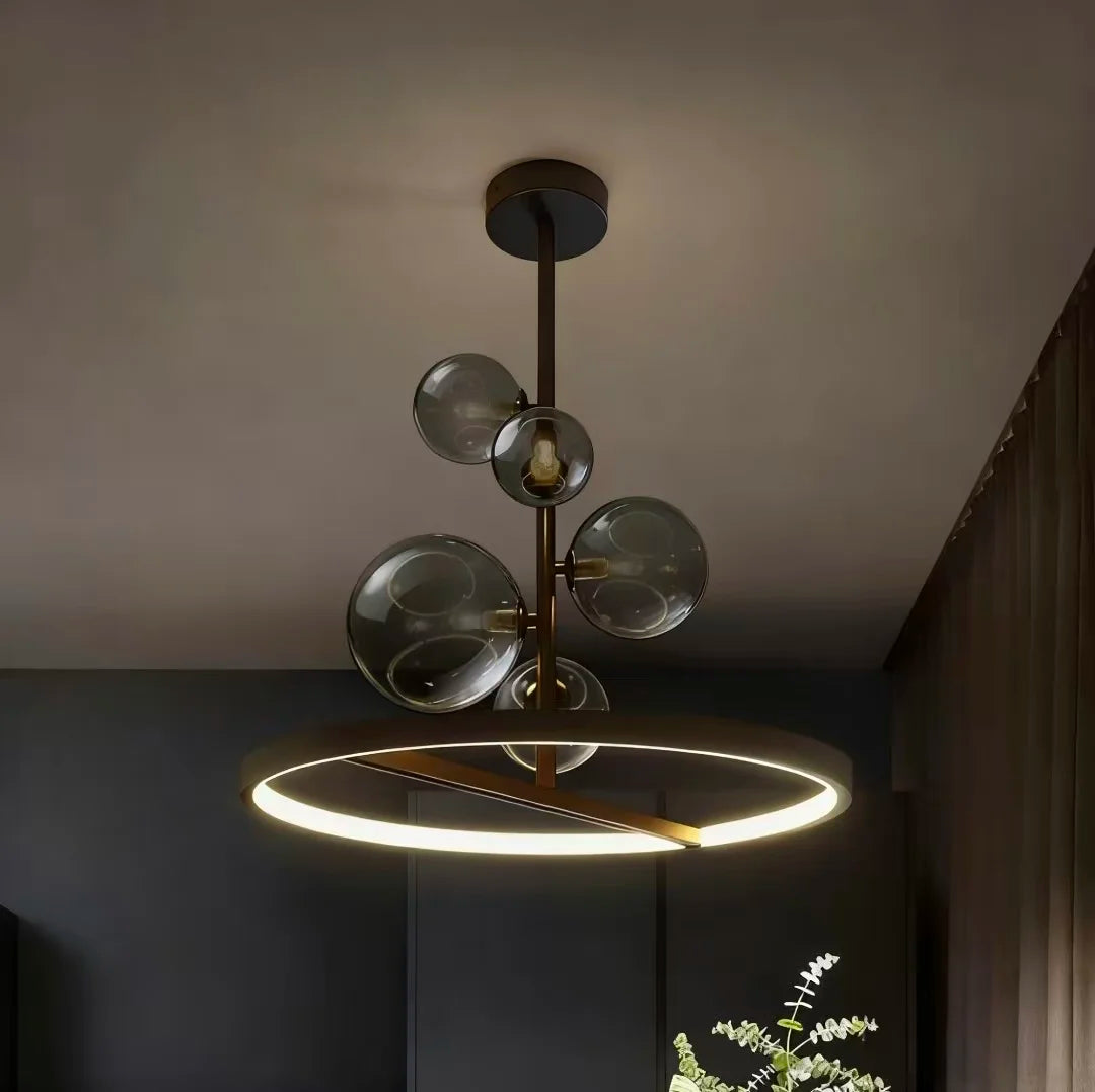 Modern Art Glass Chandelier Creative Personalized Lighting for Restaurant Bedroom Bar Nordic Home Decor Light Fixture
