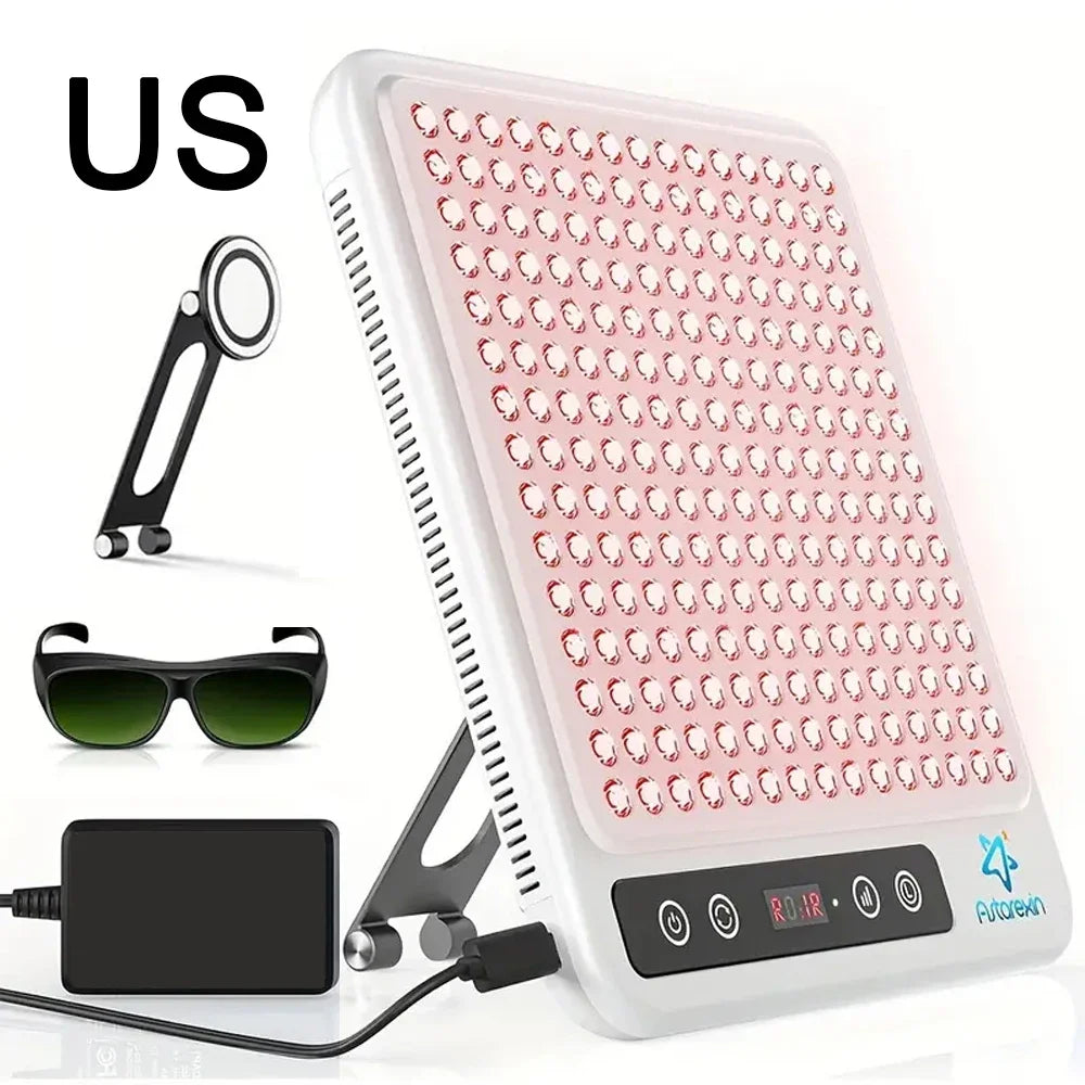 Red Light Therapy Panel Device LED Facial Anti-inflammatory Skin Care Light 660nm850nm Lamp for Anti-Aging Pain Relief