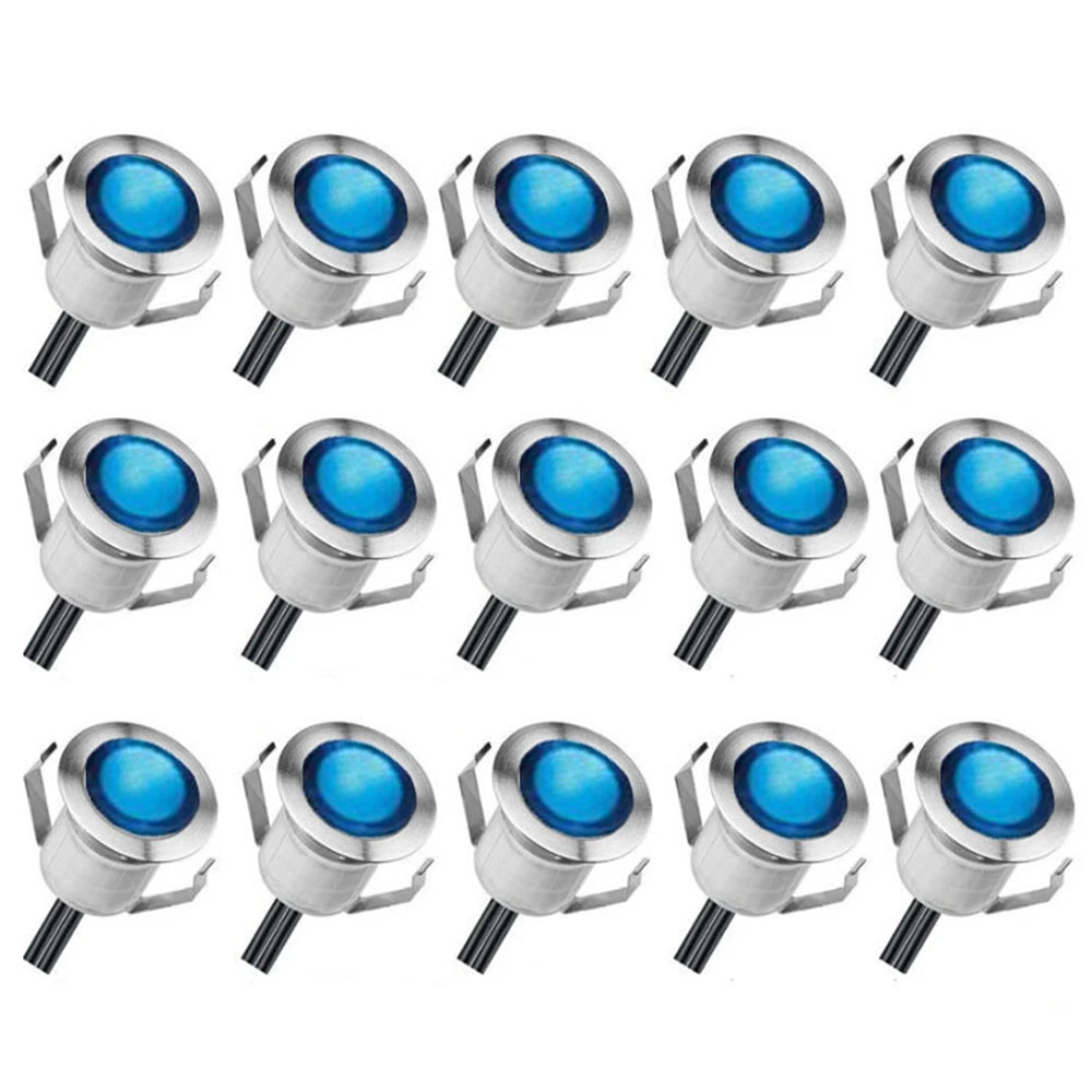 1pc RGB LED Deck Light AC 85-265V IP67 Waterproof Outdoor Underground Lamp Recessed Landscape Spotlight Garden Pathway Step Lamp