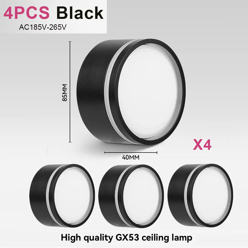 Indoor Led Downlight GX53 Spot Led Light Replaceable Bulb 220V Ceiling Down Lighting For Bedroom Living Room Home Decor Spotli
