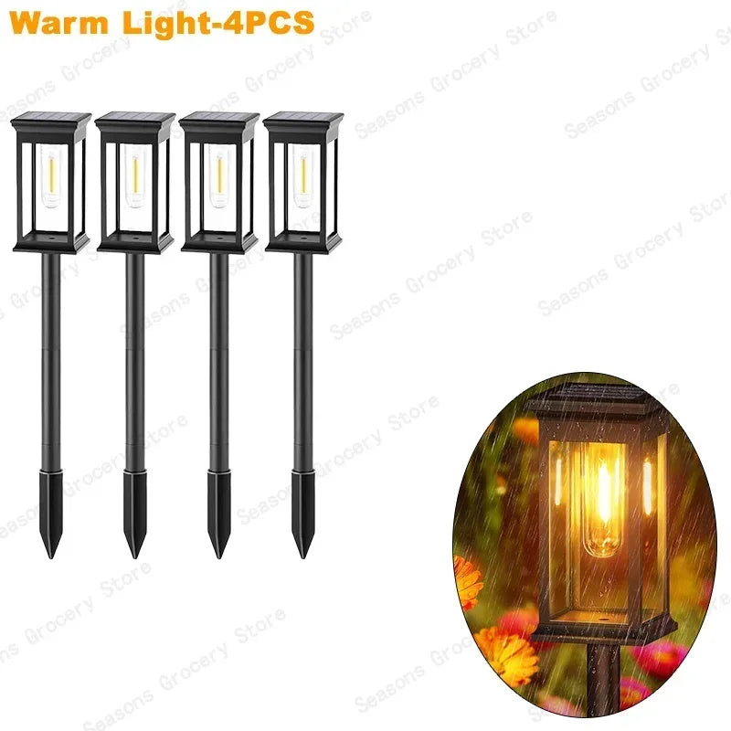 Waterproof LED Solar Lights for Garden Yard - Automatic Landscape Pathway Lighting