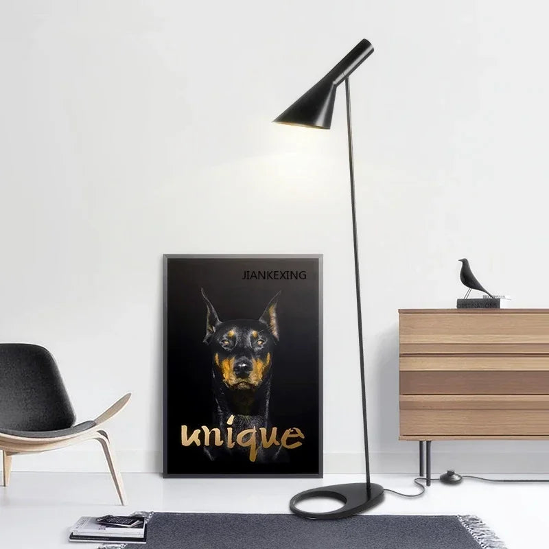 Nordic Designer Black White Floor Lamps For Living Dining Room Bedroom Beside Corner The Sofa Study Lighting Decorative Lights