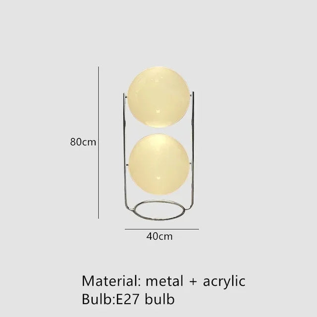 Designer LED Floor Lamp Nordic Living Room Standing Light Bedroom Bedside Hotel Room Shop Decor Modern Silver Metal Floor Lights