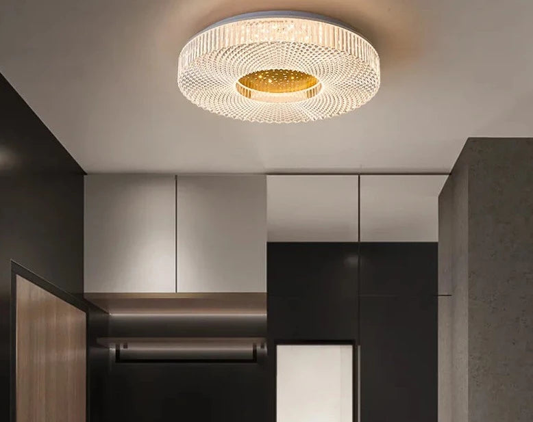 Remote Control light fixture Decoration living room bedroom Balcony Corridor Acrylic Round luxury modern led ceiling lamp