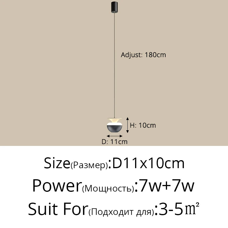 2026 New Bedside Led Pendant Lights Simple Bedroom Aisle Porch Cloakroom Small Chandelier Modern Home Indoor Decor Lighting Lamp
