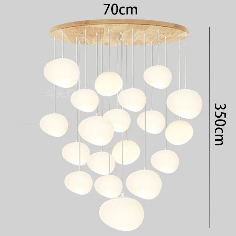 Nordic home decoration, stair chandelier, living room and dining room Pendant lights, ceiling light, indoor lighting