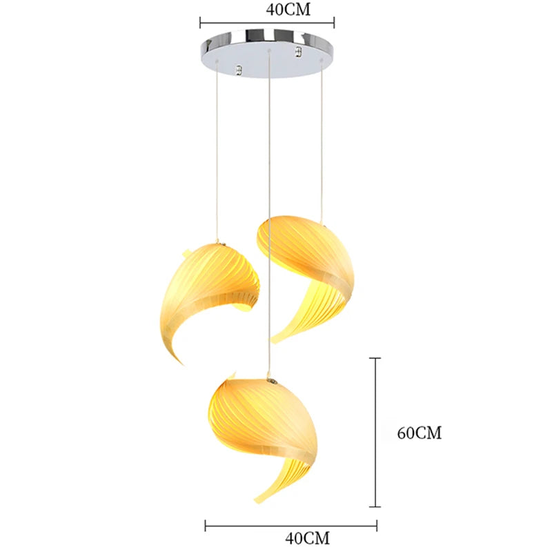 Japanese Unique Wooden LED Pendant Lamps Creative Living Room Restaurant Coffee Shop Art Chandelier Home Decor Lights Fixtures