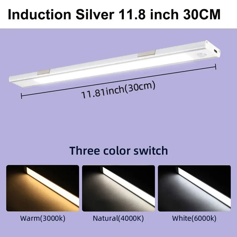 LED Sensor Cabinet Lights Dimmable Night Light for Living Room Wardrobe Kitchen Lamp Led Tube Wireless Motion Sensor Night Lamp