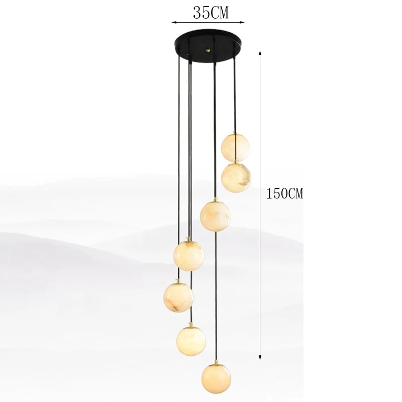 Modern Stair chandelier Pendant lights indoor lighting Ceiling lamp hanging light led Chandeliers for living room indoor lightin