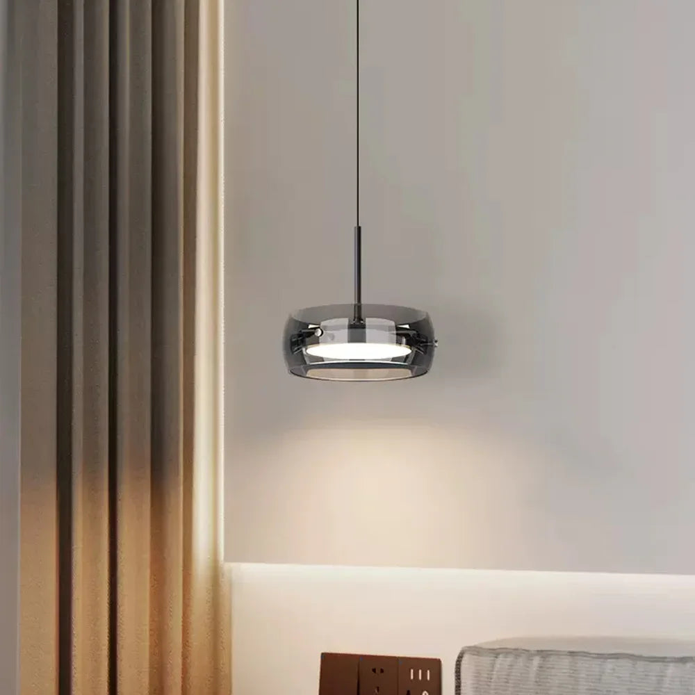 Modern LED Glass Pendant Lights Plating For Living Room Bedroom Restaurant Bar Hotel Indoor Warm Light Decorative LED Lighting
