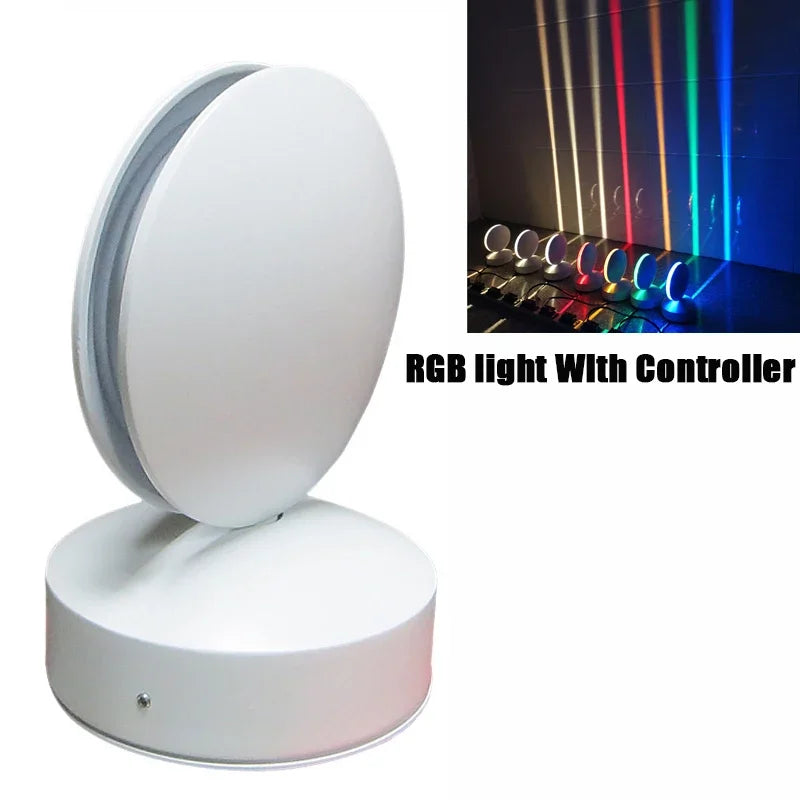 2025 NEW 360Degree 10W RGB LED Window Sill Door Frame Wall lamp With Remote Hotel KTV Corridor Aisle Beam Ray Line Wall Lamps