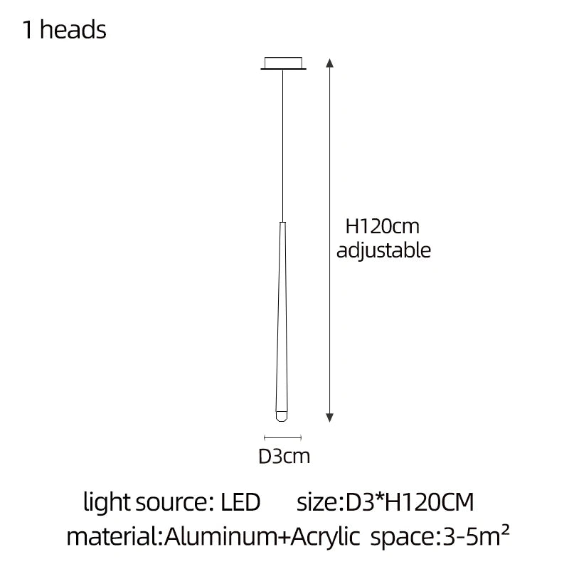 Modern LED Long Staircase Chandelier - Luxury Villa & Attic Hanging Lamp