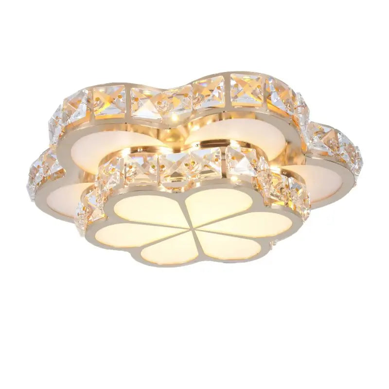 Fashion flowers LED Chandeliers led lamps new Pendant lamp Gold K9 crystal Chandelier High-power led lustre light Chandelier
