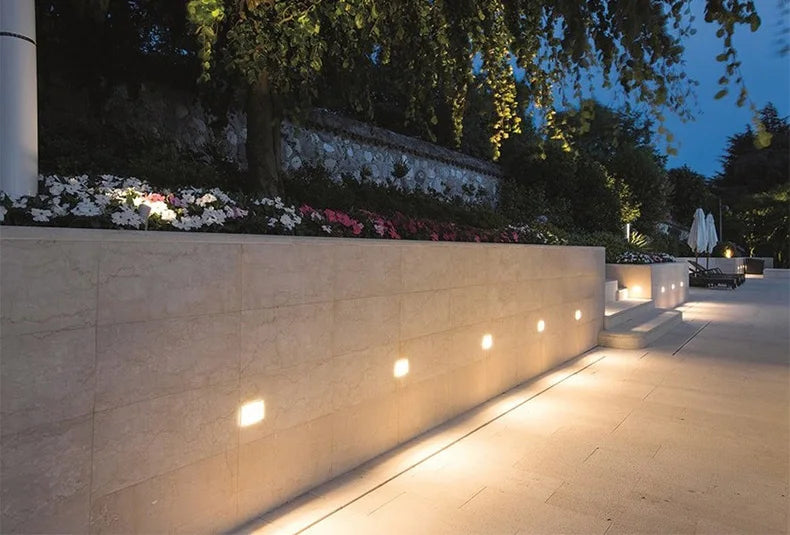 IP65 Underground light 12 LED 15 LED Stair Light Step Light Recessed buried lamp indoor outdoor Staircase Step lights 85-265V