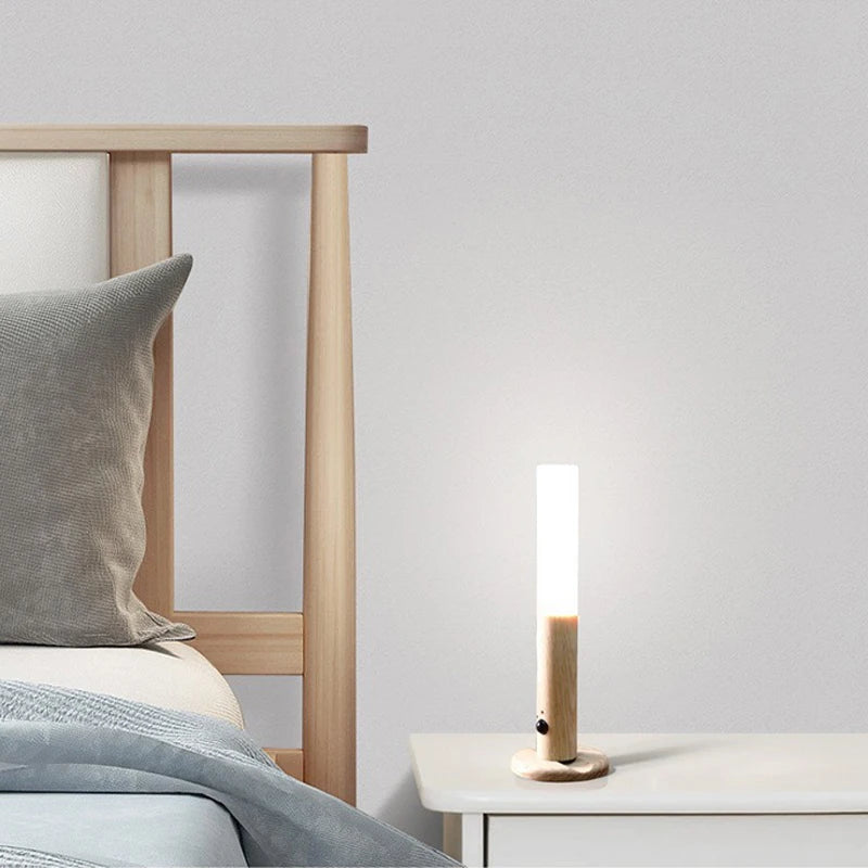 Wireless LED Motion Sensor Night Light - USB Rechargeable Wall & Cabinet Lamp