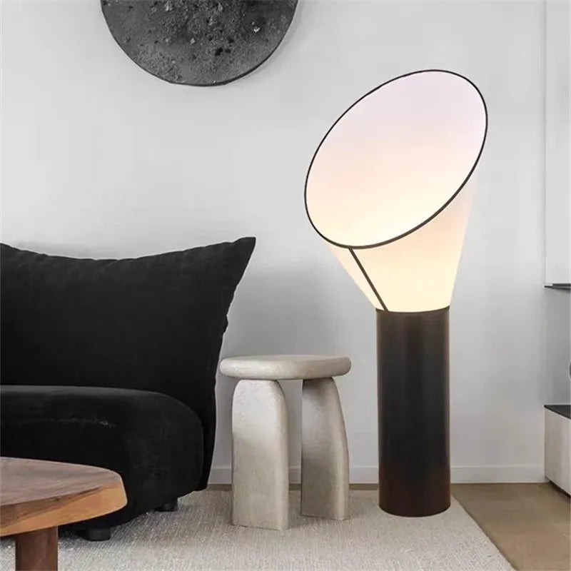 Modern horn standing floor lamp Wabi sabi led Table lamp for Minimalist bedroom Hotel Living room Luxury designer floor light