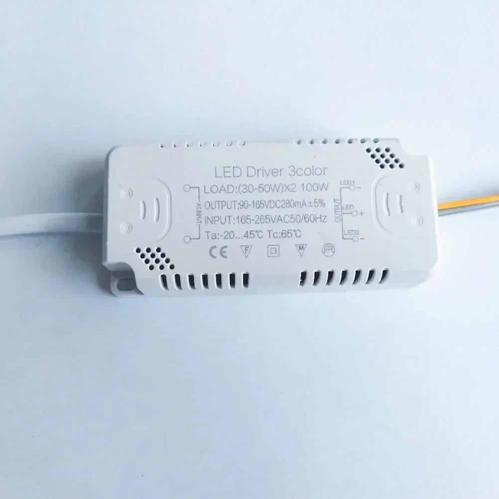 LED Driver 3color Adapter 8-24W 20-40W 30-50W 40-60W 50-70W For LED Lighting Non-Isolating Transformer Driver Replacement