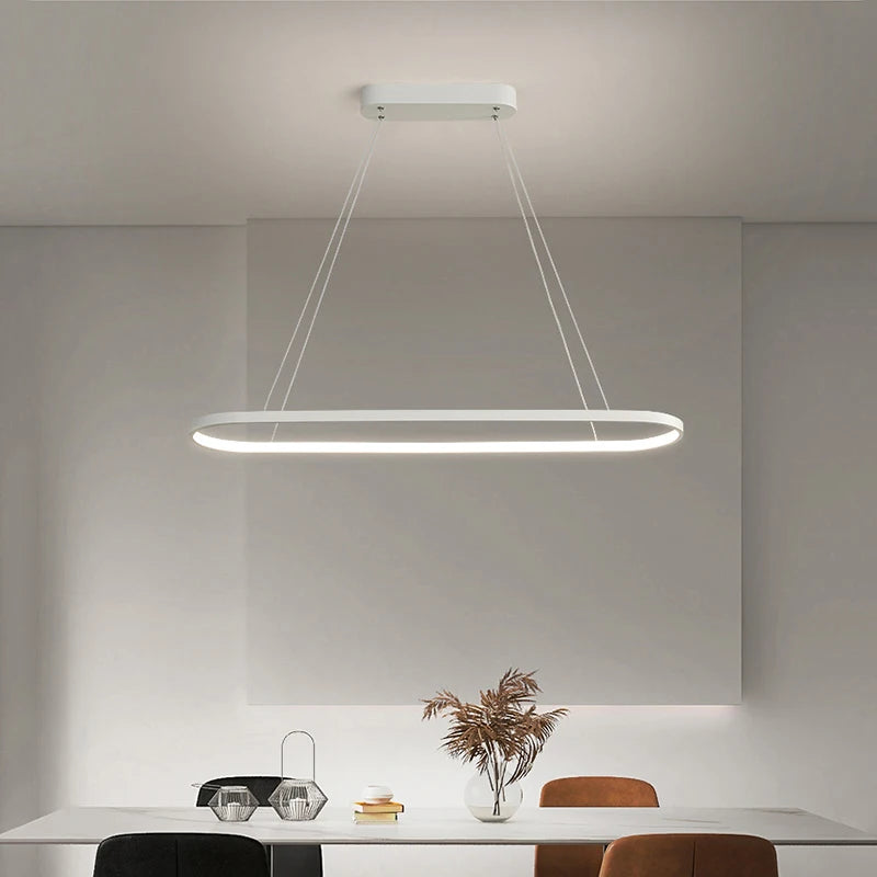 Modern LED Pendant Light Minimalism Line Lamp For Living Room Dining Room Bedroom Hanging Chandelier Home Decoration Lighting