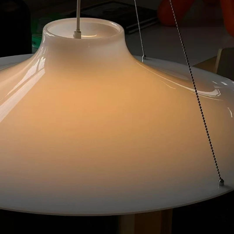 Medieval Cream Style Pendant Lamp Dining Room Pendant Lamp for Bedroom Living Room Shop Home Decor Simple White Hanging Lamp