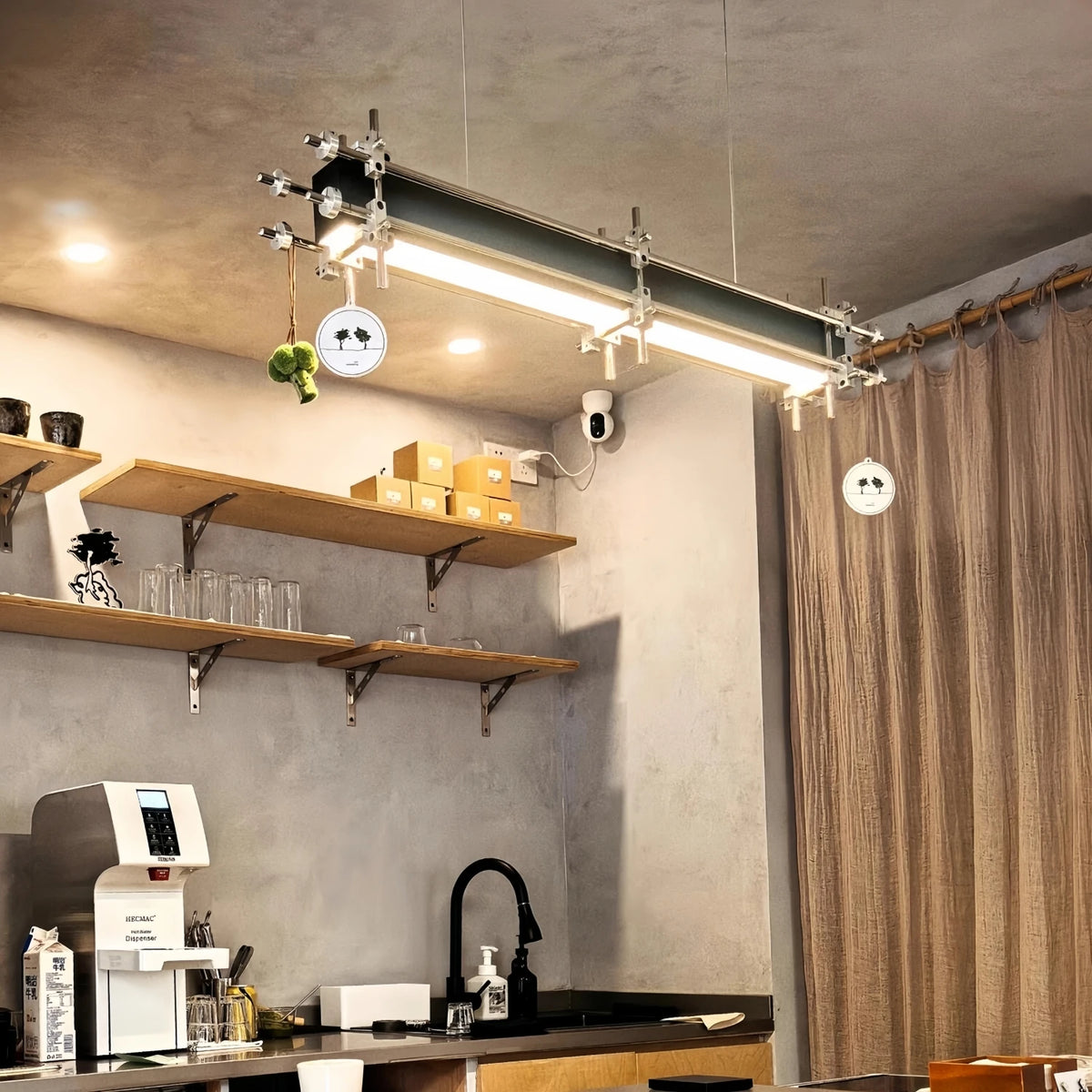 Designer Restaurant Pendant Lights Industrial Style for Cafe Office Bar 80cm to 240cm Long Minimalist Hanging Lamp