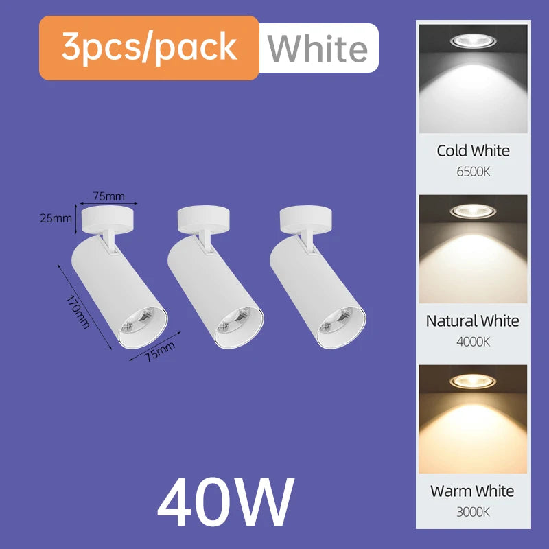 Spotlight Home Light LED Luster Downlight Indoor Ceiling Lamps Room Decors 220V Fixtures Bedroom Top Led Spot Lighting Chandelier