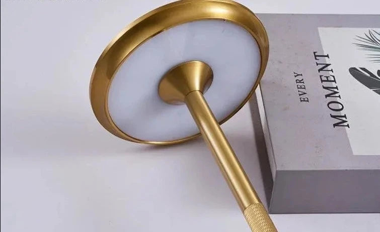 New Aluminum Alloy Table Lamp Shades LED Rechargeable Table Lights for Bar Living Room Reading Book USB Charging Home Decors