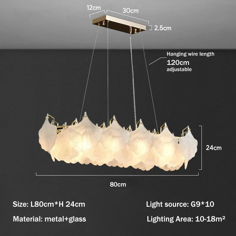 Modern Luxury Lustre Led Glass Chandelier Living Dining Room Circle Pendant Lights Indoor Decoration Home Hanging Lamps Luminair