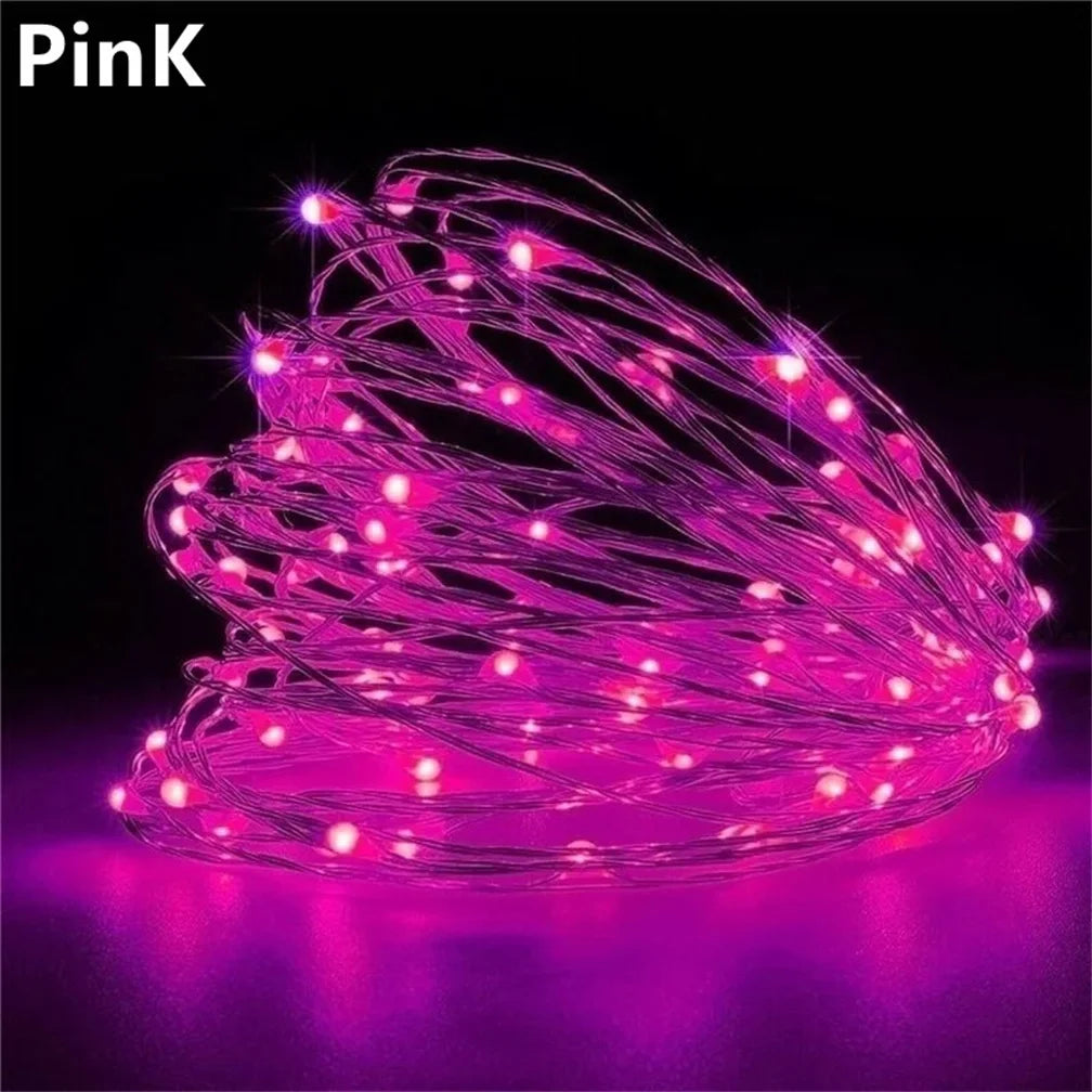 5M LED String Lights Waterproof Led Copper Wire Fairy Lights Battery Operated DIY Wedding Party Christmas Decoration Garland