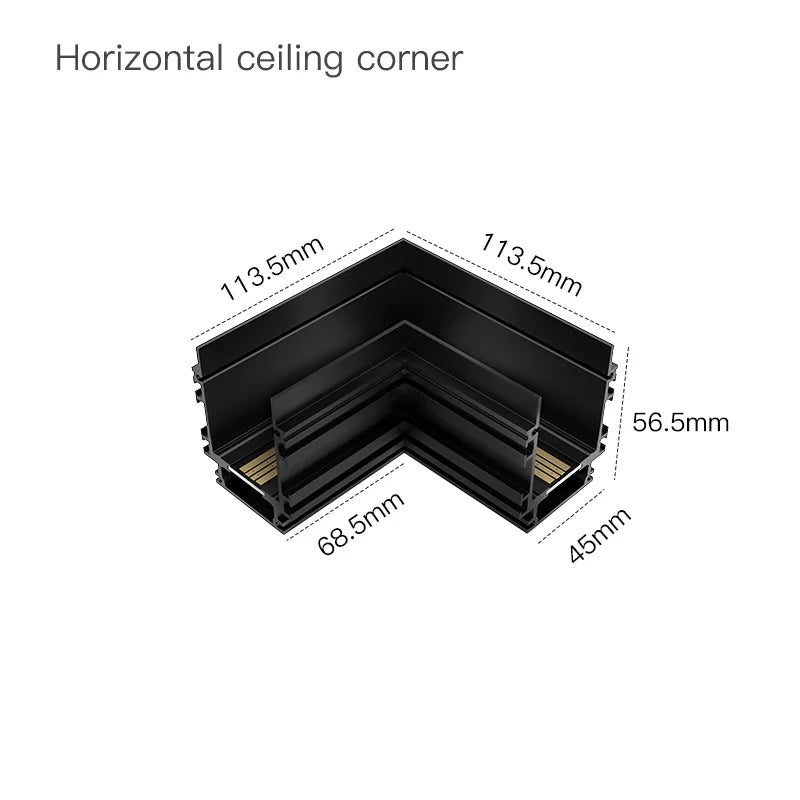 New Design Flood Spot Recessed Magnetic Track Light Led Line Lamp Magnet Rail Ceiling System Indoor Track Lights for Room