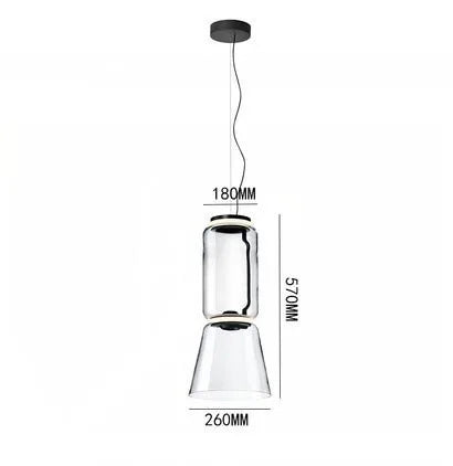 Noctamblue pendant lamp Minimalist Nordic glass lamp for Dining Room Table Lighting Home Living Room decors aesthetic lights