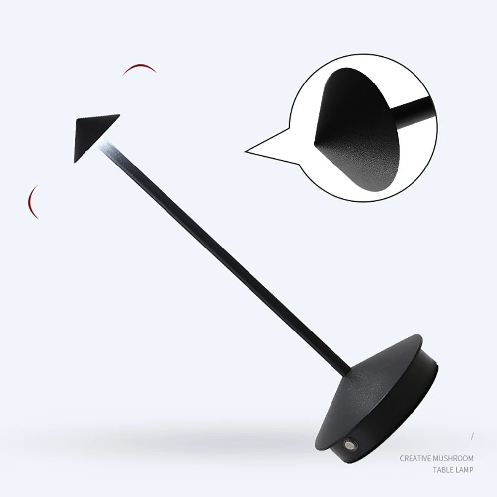 Arrow table lamp LED rechargeable table lamp portable all aluminum bedside lamp restaurant bar atmosphere night lamp
