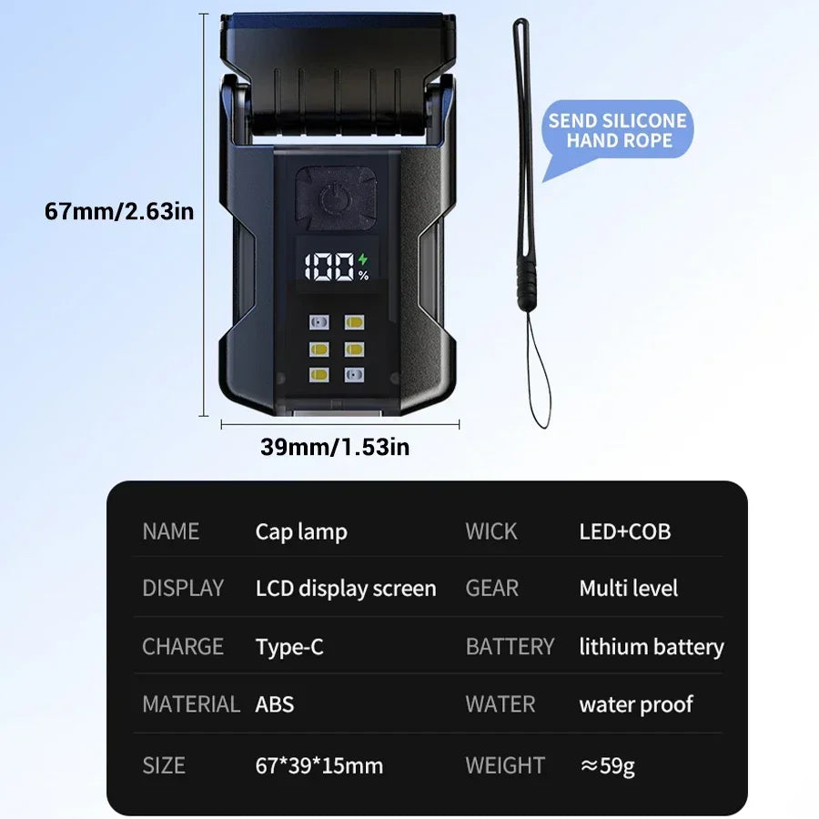 Portable Mini Keychain Flashlight Led Bright EDC Torch Magnetic Cap Clip Lamp Flash Light Outdoor Camping Fishing Tools