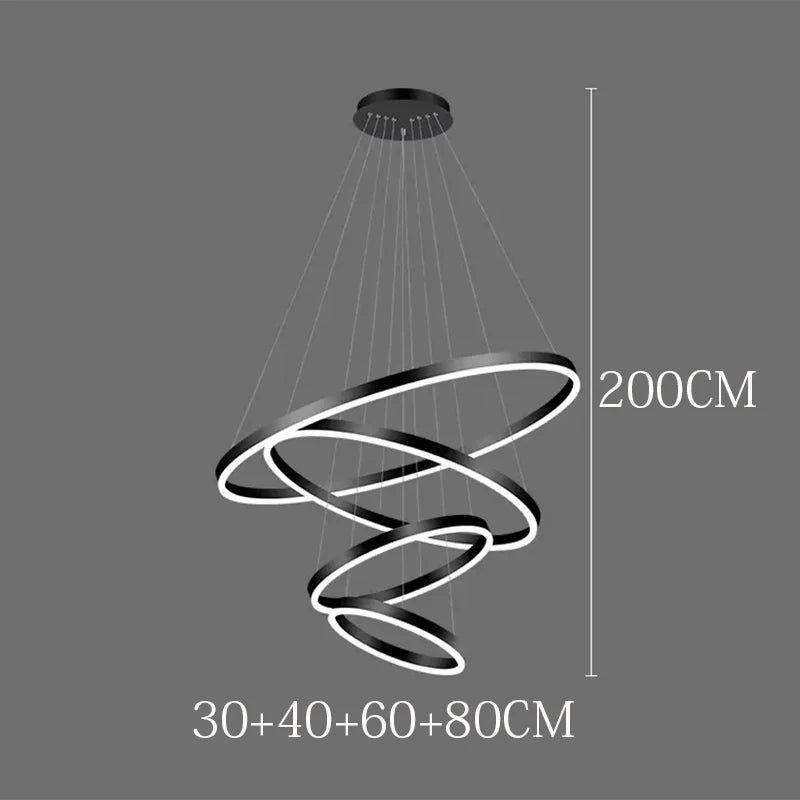 Nordic home decoration, stair chandelier, living room and dining room Pendant lights, ceiling light, indoor lighting