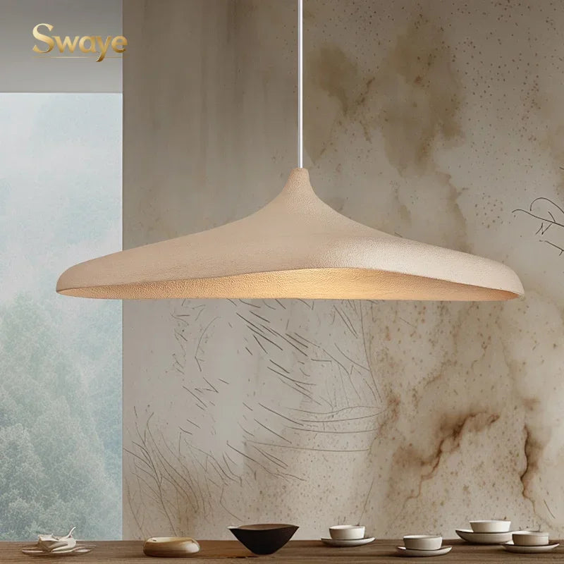 Wabi-Sabi Minimalist Stylish LED Ceiling Chandelier Lamp Design Symbol Pendant Lights Home Decoration for Bedroom Bar Background