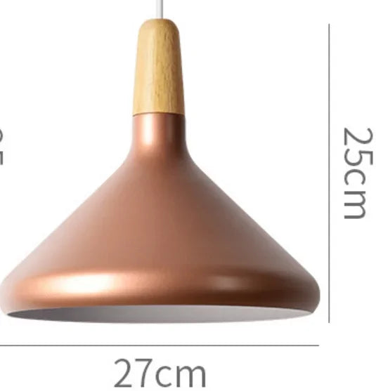 Modern Pendant Light Nordic Hanging Light Fixuture Suspension Macaron Dinning Living Room Hall Decoration Wood LED Lamp Lampara