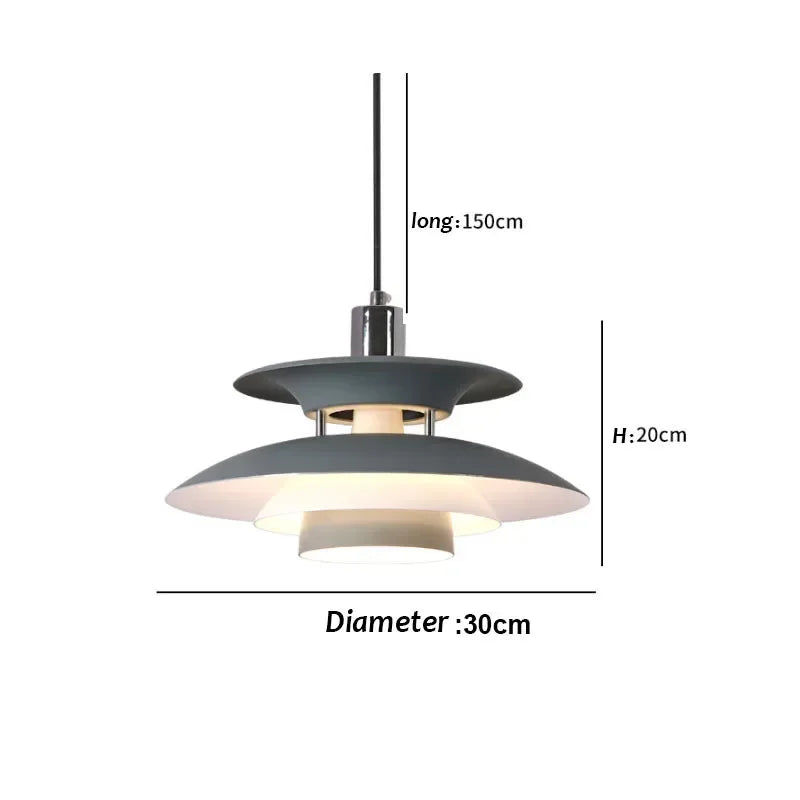 30CM Nordic Creative Design Pendant Lamp High Quality Color Umbrella Led Chandeliers Living Kitchen Bedroom Home Furnishings Lighting