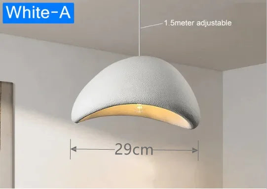 Wabi-Sabi E27 Pendant Light - Nordic Modern Chandelier for Dining Room & Cafe