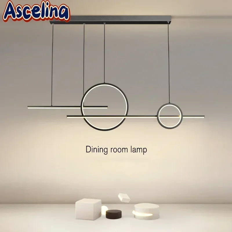 Modern LED Minimalist Chandelier - Contemporary Pendant Light for Living Room
