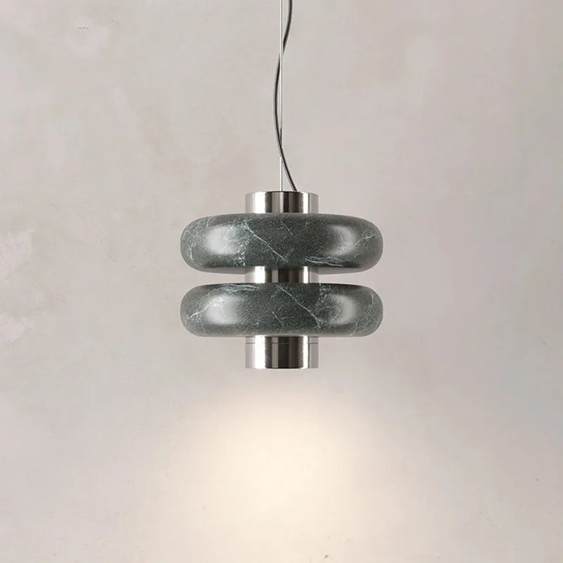Duplex Minimalist Marble Pendant Lights High-end Light Luxury Restaurant Lighting Living Room Study Window Pendant Light